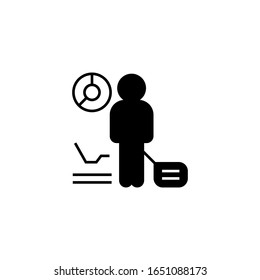 Human Resources Symbol in trendigem, flachem Design. Zielmarkt und Zielgruppe, Fokusgruppe, Öffentlichkeitsarbeit. Vektorillustration. EPS10