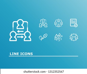 Hr Icon Set And Conflict Management With Growth Needs, Team And Coordinate Relationship. Document Related Hr Icon Vector For Web UI Logo Design.