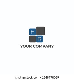 diseño de logotipo vectorial de icono hr. inspiración del logotipo de calidad de plantilla hr