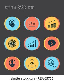 Hr Icons Set. Collection Of Deal, Location, Find Employee And Other Elements. Also Includes Symbols Such As Personal, Employee, Cash.