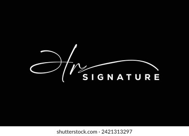 HR initials Handwriting signature logo. HR Hand drawn Calligraphy lettering Vector. HR letter real estate, beauty, photography letter logo design.