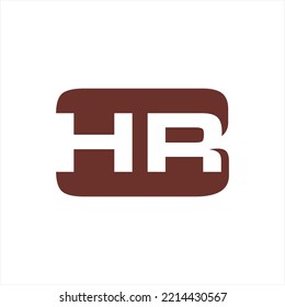 HR initials vector logo design. Logos can be used for clothing product brands.