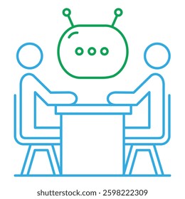 HR Interview and Recruitment Vector Icon Design