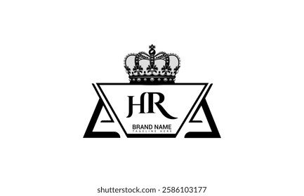 HR letter logo creative design. HR unique design. Vector illustration