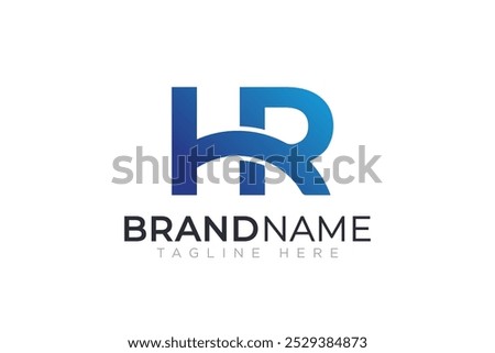 HR letter hr logo icon	