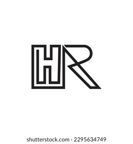 HR Letter Logo Icon Design is simple, creative and Minimalist.