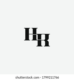 Hr Letter Logo Icon Sign Design Stock Vector (Royalty Free) 1799211766 ...