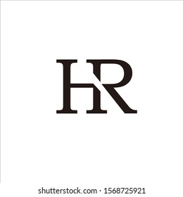 
 H,R LETTER LOGO VECTOR FOR BRANDS AND COMPANY NAME