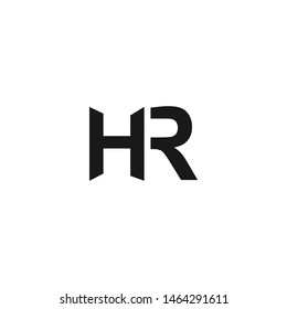 Hr Letter Logo Vector Ilustration Stock Vector (Royalty Free ...
