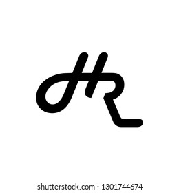 hr letter vector logo