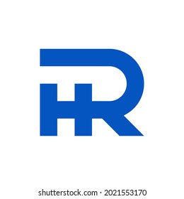HR letter vector logo, monogram and initial shapes, clean and modern design concept, logo, logotype elements for template.