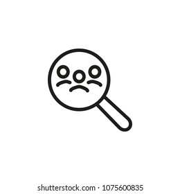 HR line icon. Finding people, magnifier, searching. Human resource concept. Can be used for topics like employment, recruitment, head hunting.
