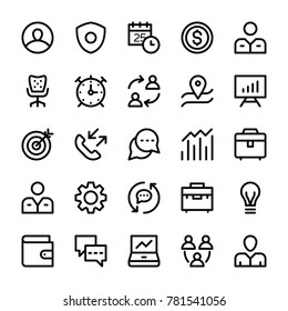 
HR Line Vector Icons Set 
