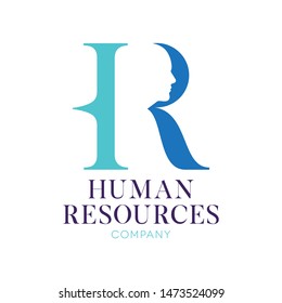 Hr Logo Design Human Resources Company Stock Vector (Royalty Free ...