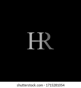Diseño del logotipo HR. Ilustración vectorial.