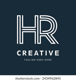 HR logo vector, HR icon vectorI letter Type Logo Design vector Template,
Abstract Letter HR logo Design,
