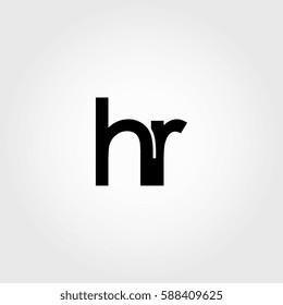 hr lowercase logo black interrelated