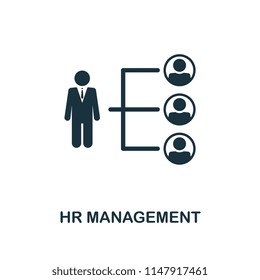 HR Management creative icon. Simple element illustration. HR Management concept symbol design from human resources collection. Can be used for web, mobile and print. web design, apps, software, print.