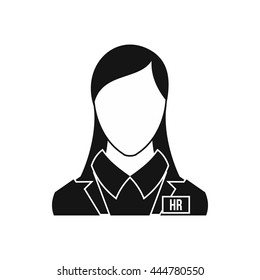 HR management icon in simple style isolated on white background