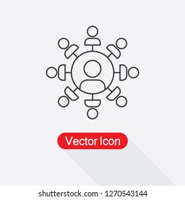 HR Management Icon Vector Illustration Eps10