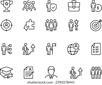 HR Management  ICONS VECTOR DESIGN 