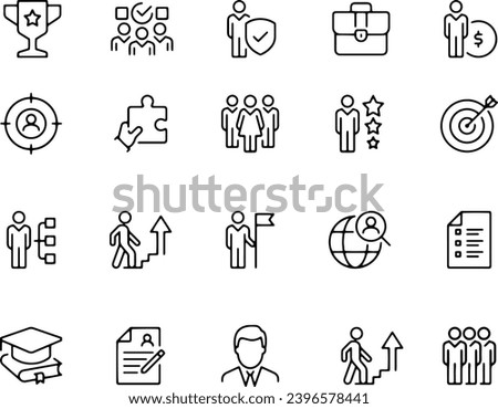 HR Management  ICONS VECTOR DESIGN 
