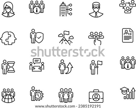 hr management vector design icons