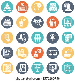 
HR Management Vector Icons Set every single icon can be easily modified or edited
