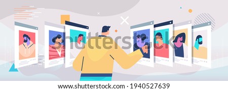hr manager choosing resume with photo and personal info of new employees job candidates recruitment hiring