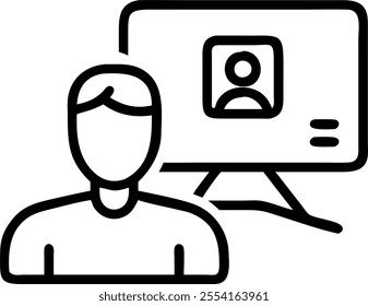 HR manager conducting a virtual interview in a glossy flexible workspace concept as Camera movement Pan across the HR manager screen during the interview. Scene A professional and