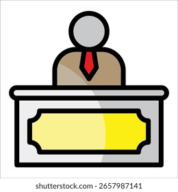 Elemento De Icono De Administrador De Recursos Humanos Para Diseño