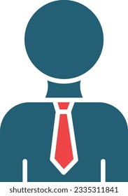 Hr Manager Vector Glyph Two Color Icon For Personal And Commercial Use.
