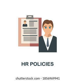 Hr Policies icon. Simple element from human resources collection. Creative Hr Policies icon for web design, templates, infographics and more