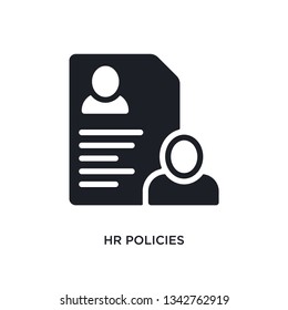 hr policies isolated icon. simple element illustration from general-1 concept icons. hr policies editable logo sign symbol design on white background. can be use for web and mobile