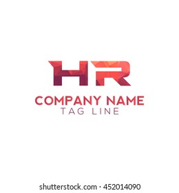 hr polygonal logo