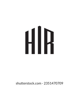 HR Real estate  logo vector 
