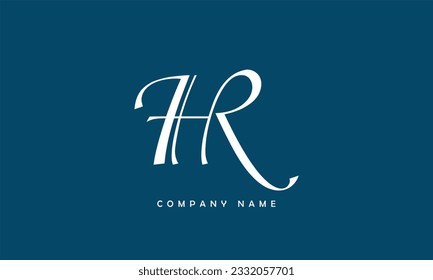 Logo-Monogramm für abstrakte RH-Zeichen