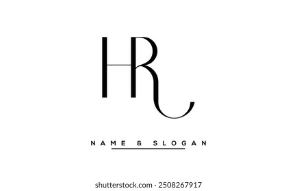 HR, RH Abstract Letters Logo Monogram