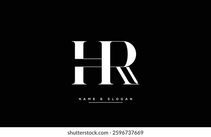 HR, RH Abstract Letters Logo Monogram