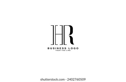 HR, RH, Monogramm für abstrakte Logos