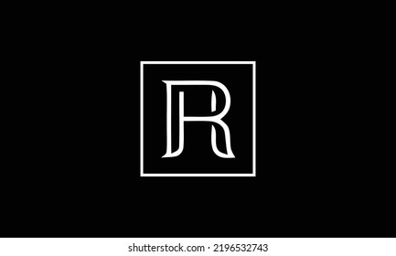  HR, RH, H, R Abstract Letters Logo Monogram 