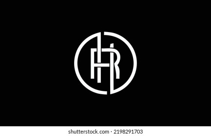 Hr Rh H R Abstract Letters Stock Vector (royalty Free) 2198291703 