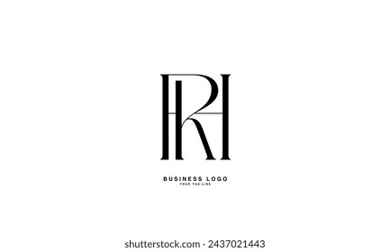 HR, RH, H, R, Abstract Letters Logo Monogram