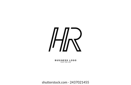 HR, RH, H, R, Abstract Letters Logo Monogram