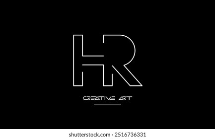 HR, RH, H, R abstract letters logo monogram