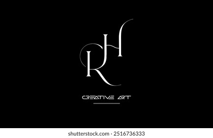 HR, RH, H, R abstract letters logo monogram