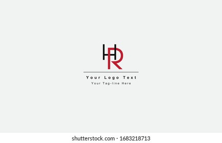 HR or RH letter logo. Unique attractive creative modern initial HR RH H R initial based letter icon logo