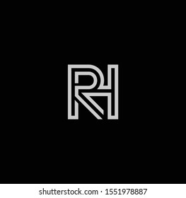 HR or RH logo and icon designs