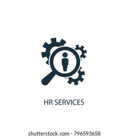 Hr Services Icon. Simple Element Illustration. Hr Services Symbol Design From HR Collection. Can Be Used In Web And Mobile.