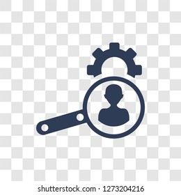 hr services icon. Trendy hr services logo concept on transparent background from General collection